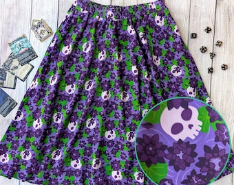 Black Lotus Midi Skirt, Magic The Gathering Skirt, Cute Magic merch
