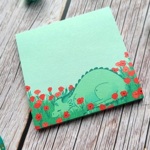Sleeping Dragon Post-It notes, Dungeons and Dragons sticky notes, D&D stationery merch