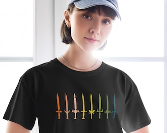 Fighter Swords Crop Top, Dungeons and Dragons Crop Top