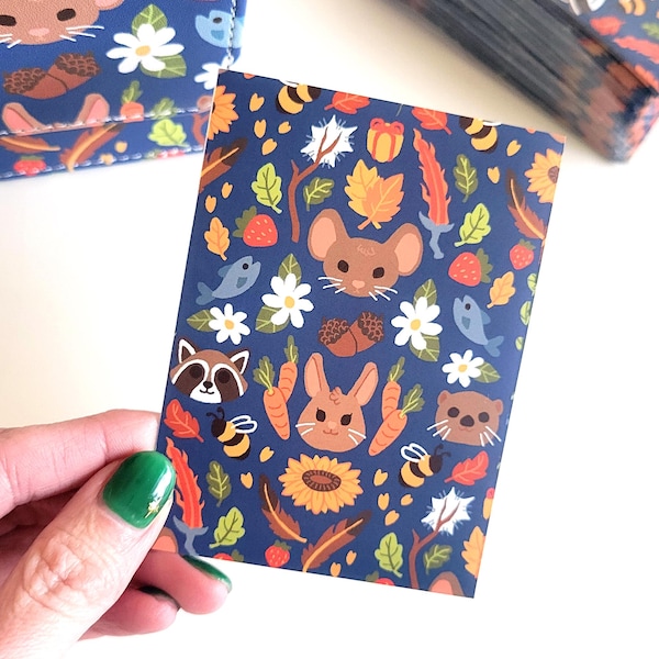 Bloomburrow MTG Card Sleeves, Forest Animal Design, 100 Count, No AI