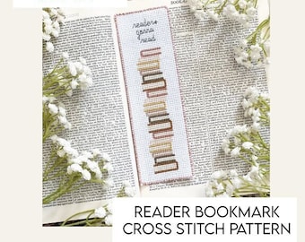Readers Gonna Read Bookmark Cross Stitch PDF PATTERN