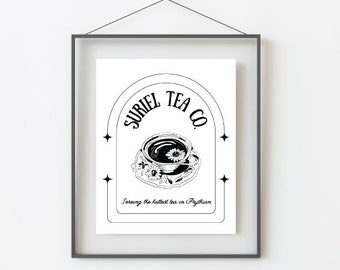 Suriel Tea Co. PDF printable wall art print