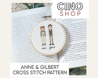 Anne & Gilbert Cross Stitch  PDF PATTERN Anne of Green Gables