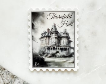 Thornfield Hall Vinyl Sticker – Jane Eyre Literary Decal | Book Lover Gift & Waterproof Vinyl