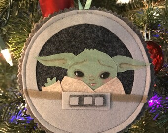 Baby Yoda Star Wars Ornament Mandalorian Christmas decoration