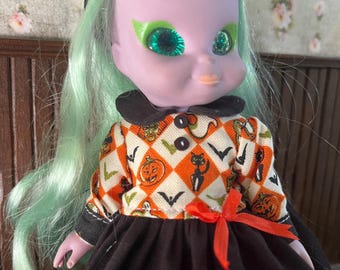 Emerald the Witch, Pin, Halloween retro doll dress