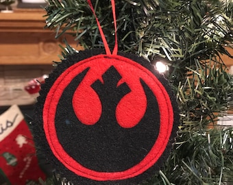 Star Wars Rebel Alliance Symbol Ornament, wall hanging, patch, resistance, rebellian army