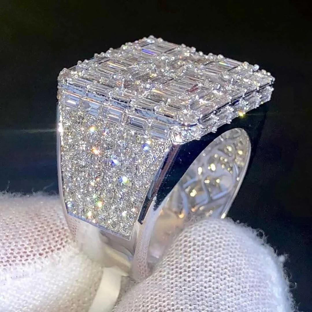 Iced out ring Etsy