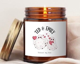 Forever my boo Personalized Candle Cute Halloween Fall Candle Gift for Girlfriend Autumn Housewarming Halloween Gift Halloween Candle Decor