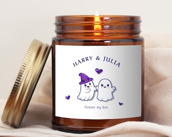 Forever My Boo Candle Couple Halloween Candle for Girlfriend Cute Halloween Gift Halloween Decor Autumn Housewarming Pumpkin Spice Candle