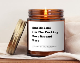 Boss Gift Funny Candle Funny Coworker Gift Entrepreneur Gift New Business Owner Gift Funny Girl Boss Gift for Her Gifts for Boss Christmas