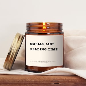 Reader Gift Reading Time Candle Book Fan Reading Fan Library Bookworm Funny Surprise Candle Funny Gift For Reader Book Lover Candle Gift