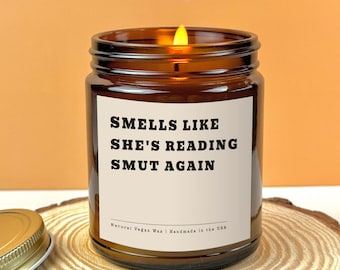Smut Candle Smut Reader Geschenk Lustige Kerze Geburtstagsgeschenk für sie Buchliebhaber Smut Reader Kerze Geschenk Buch Kerze Leseratte Geschenk Smut Lover Geschenk
