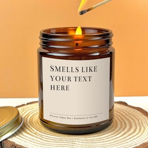 Custom Gift Personalized Candle Private Label Candle Custom Logo Birthday Gift Custom Text Candle Gift For Bridesmaid Engagement Candle 9OZ