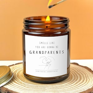 Grandparents Announcement Candle Gift Smells Like You&#39;re Gonna Be Grandparents Gift for Future Grandparents Gift Going To Be Grandparents