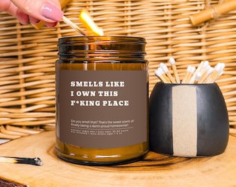 New Homeowner Gift Housewarming Candle Closing Day Gift Funny New House Gift Condo Owner Closing Gift for House Warming Gift Gift For Buyer