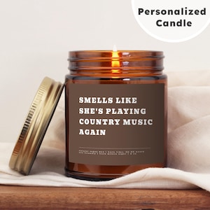 Country Music Lover Gift Cowgirl Gift Gift for Friend Funny Gift Candle Gift Western Rodeo Birthday Gift Cowboy Candle Personalized Candle