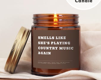 Country Music Lover Gift Cowgirl Gift Gift for Friend Funny Gift Candle Gift Western Rodeo Birthday Gift Cowboy Candle Personalized Candle