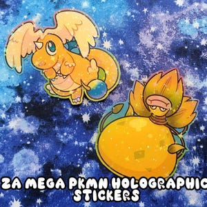 ZA Mega PKMN HOLOGRAPHIC Stickers