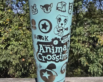 Animal Crossing-laser engraved 40z Cup.
