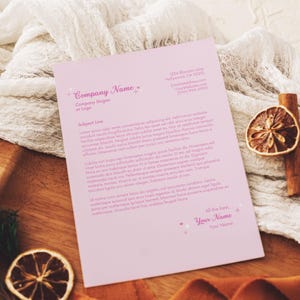 Modelo de papel timbrado comercial Canva, papelaria pessoal profissional personalizada editável para empresa, design de marca corporativa para impressão faça você mesmo, Jeni