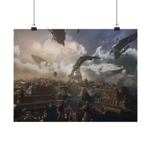 Clair Obscur: Expedition 33 Lumiére Landscape Poster Wall Art
