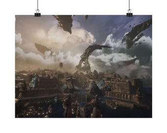 Clair Obscur: Expedition 33 Lumiére Pejzaż Plakat Ścienny Sztuka