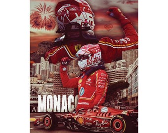 Charles Leclerc Książę Monako Formuła 1 Plakat Ścienny Sztuka