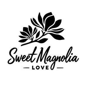 Sweet Magnolia Love SVG | Southern Magnolia Flower Clipart | Minimalist Floral Design for Cricut, Vinyl, and Wall Art