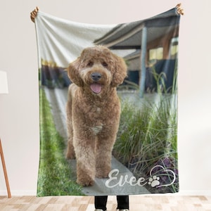 Personalized Photo Blanket Photo Collage Gifts for Him Her Dog Mom Family Friends Custom Gift Special Memory Keepsake Birthday Throw Blanket image 17