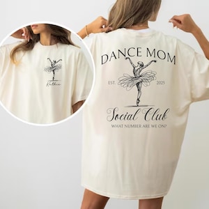 Personalized Dance Mom Sweatshirt with Girl Name,Dance Mom Gift,Dance Lover Sweater,Custom Dance Mom Crewneck,Ballet Mom Tshirt,Dance Mom