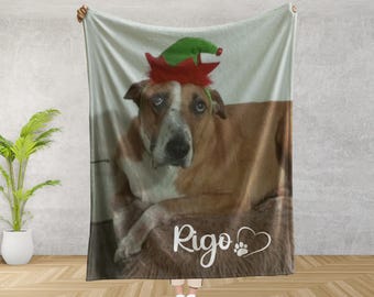 Personalized Photo Blanket Photo Collage Gifts for Him Her Dog Mom Family Friends Custom Gifts Special Memory Keepsake Birthday Throw Blanke