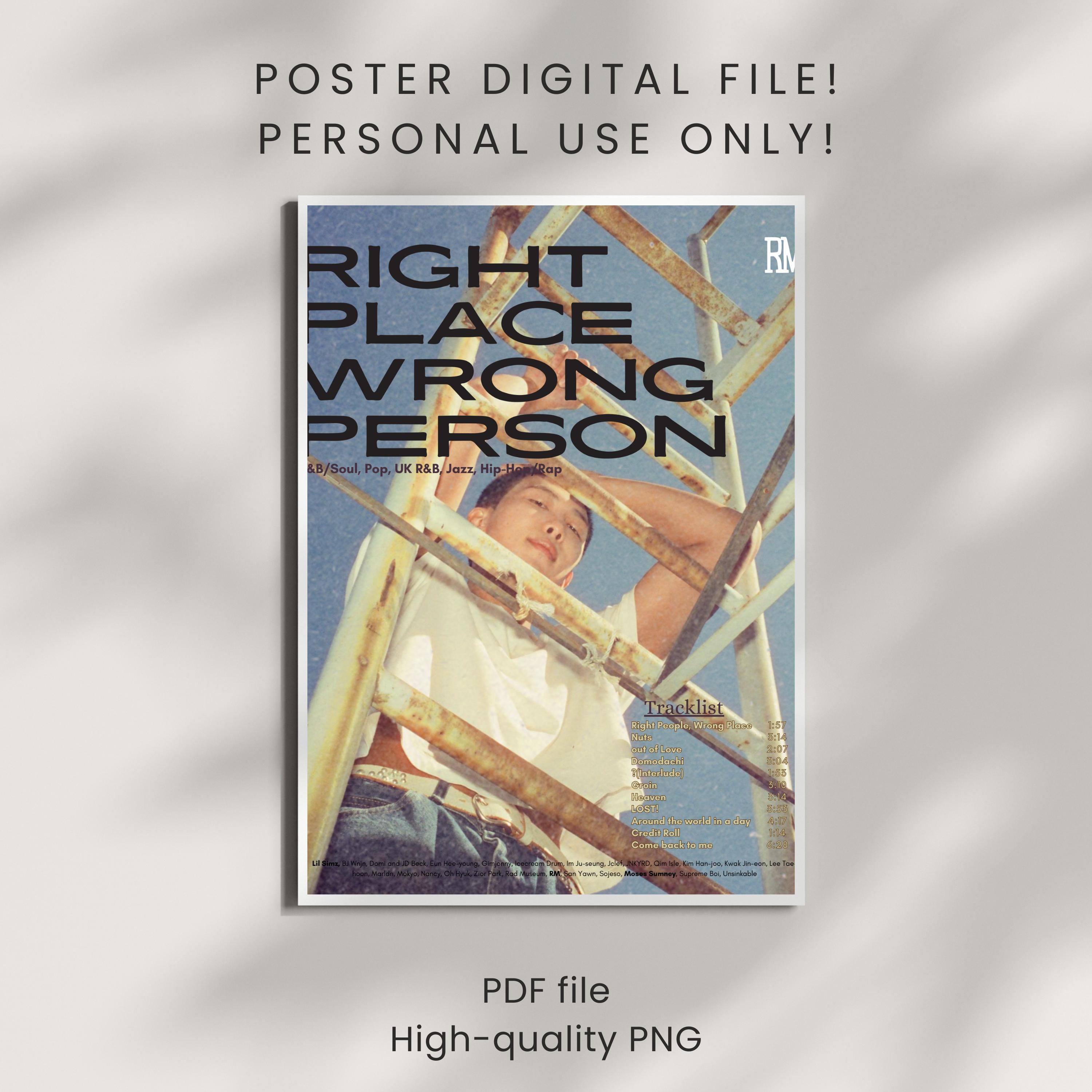 JPFC上映記念ポスター RM Right Place Wrong Person s-l400.jpg