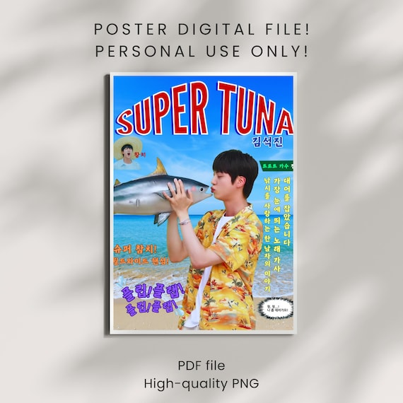 BTS Jin Super Tuna Posters | Digital - Etsy