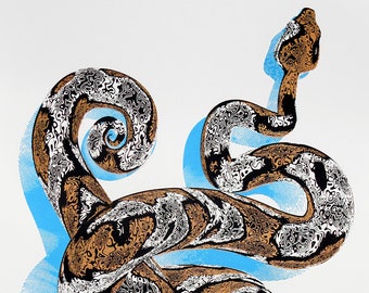 Snake limited edition screenprint