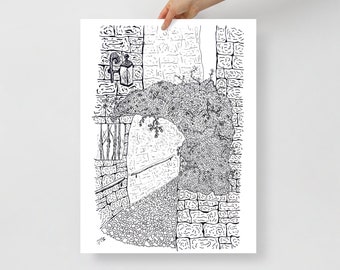 Impresión de la Ciudad Vieja de Jerusalén