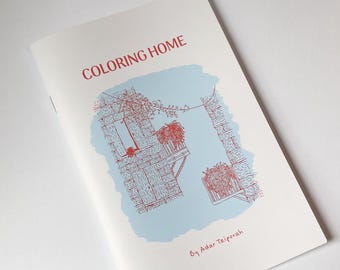 Colorear el hogar - Un libro para colorear de Israel