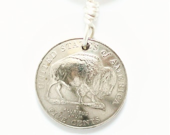 Buffalo Nickel Coin Keychain Modern U.S. Coin Thomas Jefferson Key Ring, 2005 by Hendywood