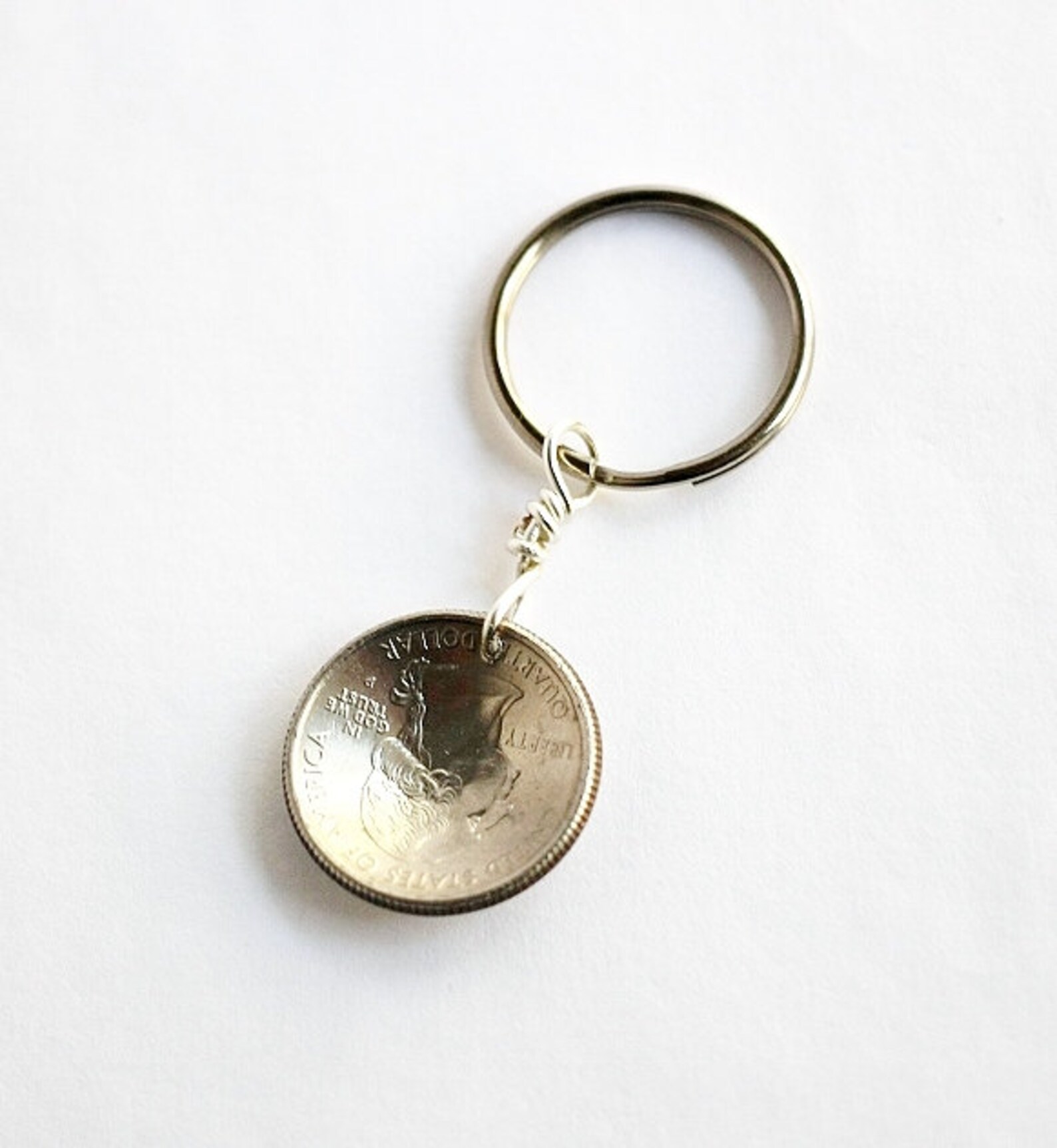 State Quarter Keychain Carolina del Norte 2001 Orville y Etsy España
