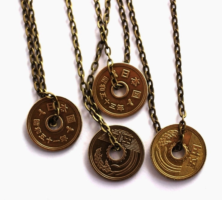 Lucky coin best sale necklace