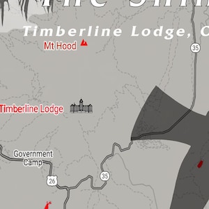 Mappe dell'orrore personalizzate: Overlook Hotel da "Shining" Download digitale, decorazioni di Halloween, regalo unico
