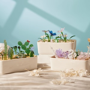 Handmade Fused Glass Succulents: Stained Glass Plant Decor