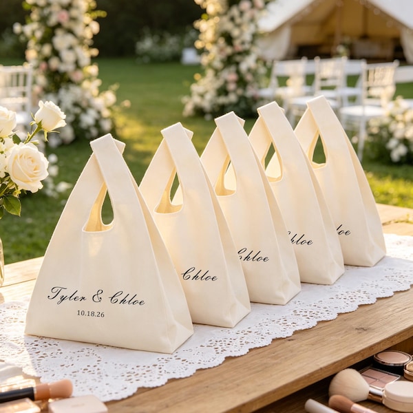 Wedding Welcome Bags for Guests, Personalized Wedding Gift Bags, Custom Bridal Party Favor Bags, Wedding Weekend Welcome Bags
