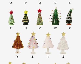 Handmade Stained Glass Figurines,Glass Christmas Trees,Glass Miniature Christmas Trees,Collectible Christmas Trees,Glass Art,Christmas Gifts
