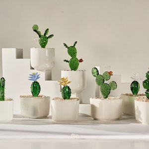 Fused Glass Succulents: Handmade Stained Glass Plant Decor