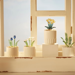 Handmade Stained Glass Succulent: Mini Potted Plant, Car Ornament