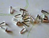 1/4" Flat Head Rivets....Sterling Silver 10 pieces - Free Shipping 1/4" Flat Head Rivets....Sterling Silver 10 pieces - Free Shipping