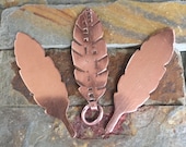 Feather Metal Blanks in 20g Raw Copper - Choose your quantity -Free USA shipping Feather Metal Blanks in 20g Raw Copper - Choose your quantity -Free USA shipping