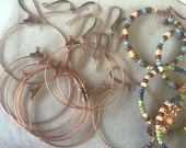 Bead Hoop & Earwire Kits ~ Your choice Ant Copper, Brass or Silver - Free US Shpg Bead Hoop & Earwire Kits ~ Your choice Ant Copper, Brass or Silver - Free US Shpg