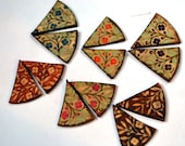 Flora Leather Wedgies - Matching set of 2 in Assorted Colors Flora Leather Wedgies - Matching set of 2 in Assorted Colors